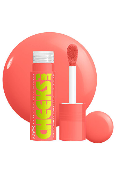 NYX Professional Makeup Fat Cheeks Juicy&Liquid Blush,12 HR Wear,Product Doesnt Fade,Papaya Plump