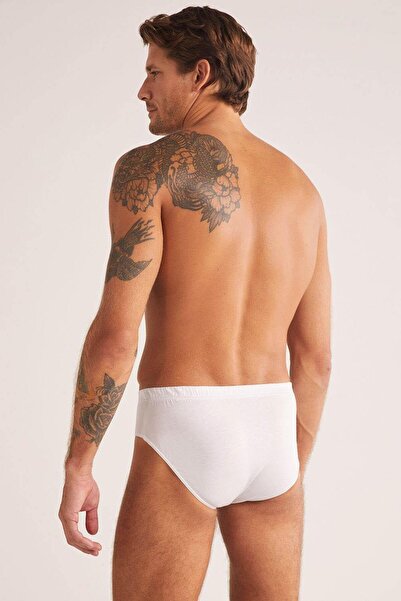 Kom 10032 Paul %100 Pamuk İnce Klasik Lastik 2 Li Slip Külot