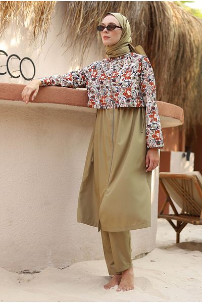HEQA Patterned Swimming Suit Rustica