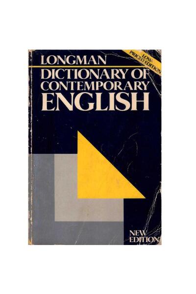 Kişisel Yayınlar Longman Dictionary of Contemporary English (İngilizceden-İng...