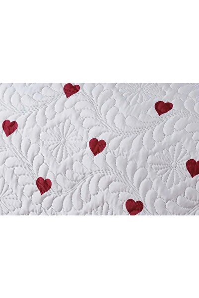 AYBERK HOME TEXTİLE Kalpli Tek Kişilik Yatak Örtüsü 2 parça