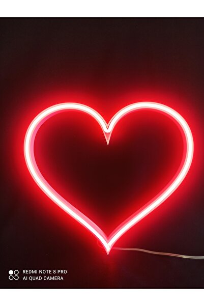 Neon Kalp Şeklinde LED & 3D Baskı Tasarım 12 volt cata led