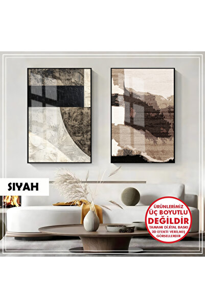 Harikabirev HARİKABİREV | COMBINAT MODERN DE CULOARE GRAY-BROWN ABSTRACTĂ | T...