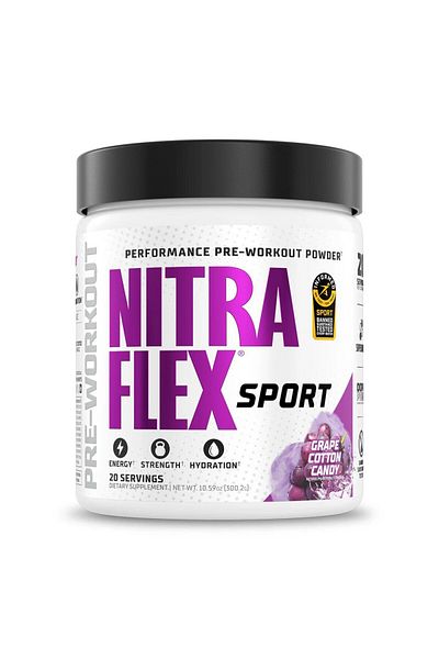 GAT SPORT Nitraflex, Extreme Sport, Pre Workout, 300g, Grape Cotton Candy, 20 Servings