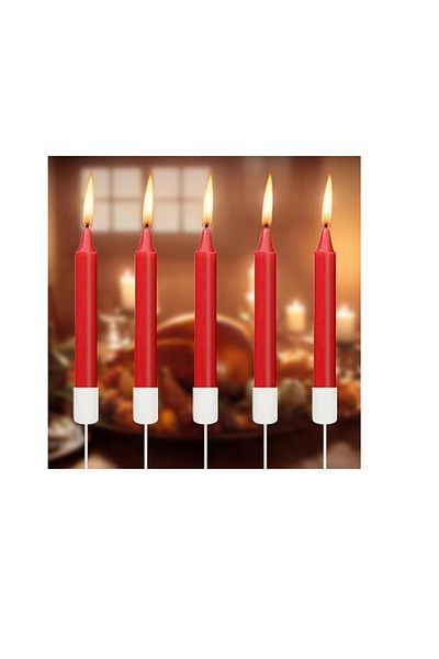 OEM Set 10 suporturi pentru lumanari, 10 x 2.5 cm, metal, alb