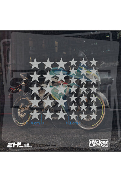Sticker Works 36 Pieces Star Pattern Sticker