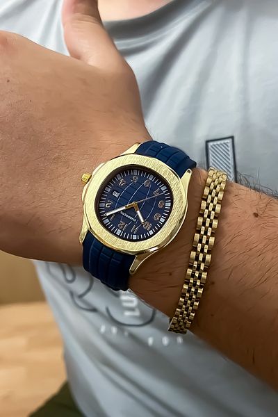 Choppers New Season Silicone Cord Navy Blue Color Men's Watch Gift Father's Day Gift