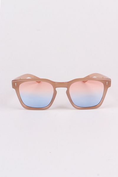 Eyesofia Swan Unisex Luxury Blue Pink Glass Nude Sunglasses