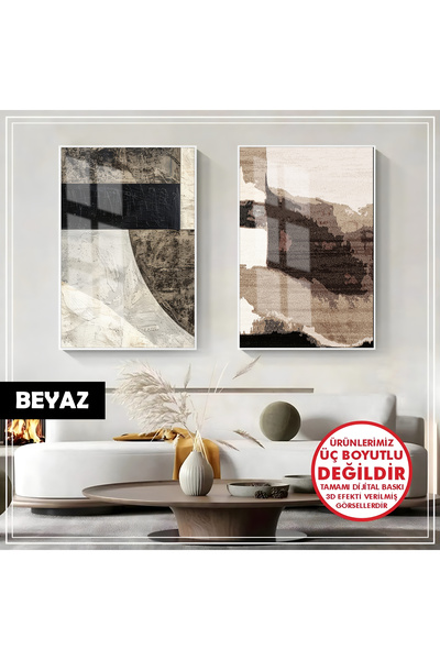 Harikabirev HARİKABİREV | COMBINAT MODERN DE CULOARE GRAY-BROWN ABSTRACTĂ | T...