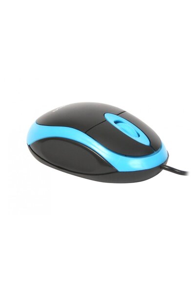 Omega USB Mouse, Omega 41644 OM-06V, 1200 DPI, 95x57x33mm, 110cm cable, black with blue