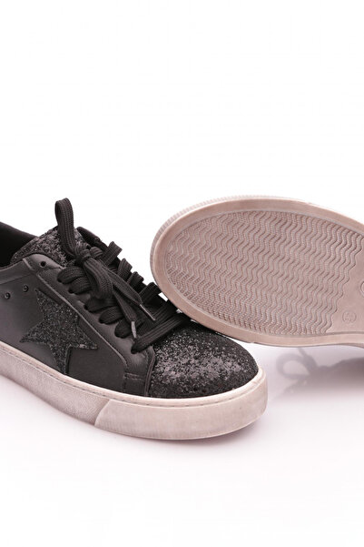 DGN Pm54-k1021 Kadin Yildiz Desenli Sneaker Ayakkabı