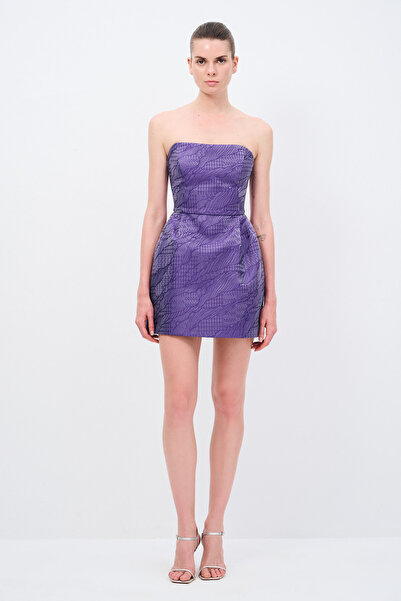 adL Night Zoom Straplez Mini Elbise