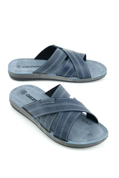GEZER Summer Men's Artificial Leather Comfortable Base Daily Slipper