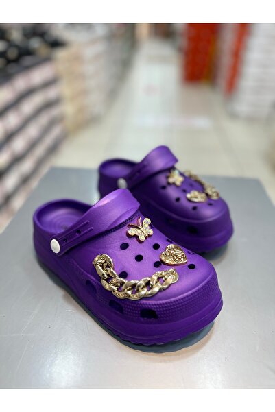 Akınal Bella Papuci de damă cu cataramă cu talpă înaltă