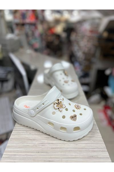 Akınal Bella High-Sole Stoned Women's Slippers