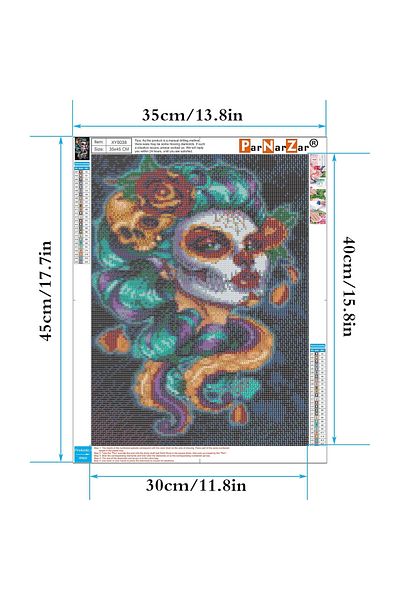 ParNarZar Set de creatie cu pietricele 5D ParNarZar, 35 x 45 cm, multicolor