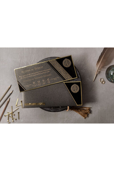 İklim SÖZER DAVETİYE 100 Adet Düğün, Nişan, Nikah Davetiyesi, Baskı Hariçtir.