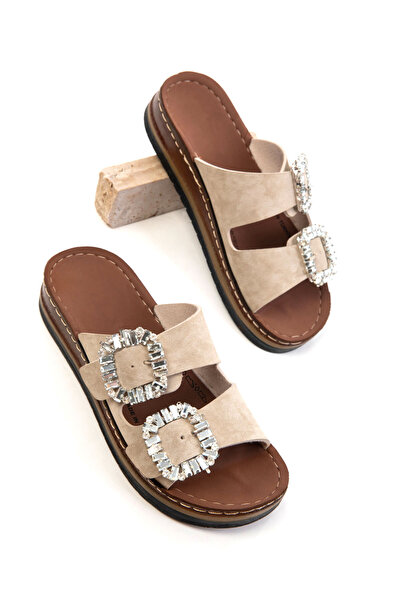 SOHO Beige Women's Slippers 20704