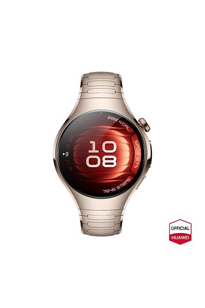 Huawei Watch 5 42mm Smartwatch, Multi-Sensing X-Tap Technology, Sand Gold