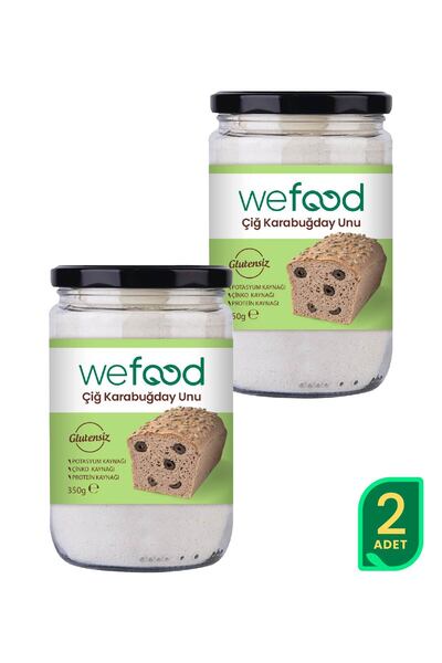 Wefood Glutensiz Çiğ Karabuğday Unu 350 gr 2'li