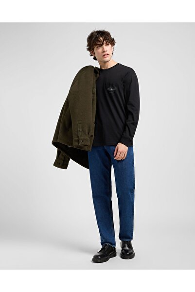 Lee LS POCKET LOGO TEE UNIONALL BLACK