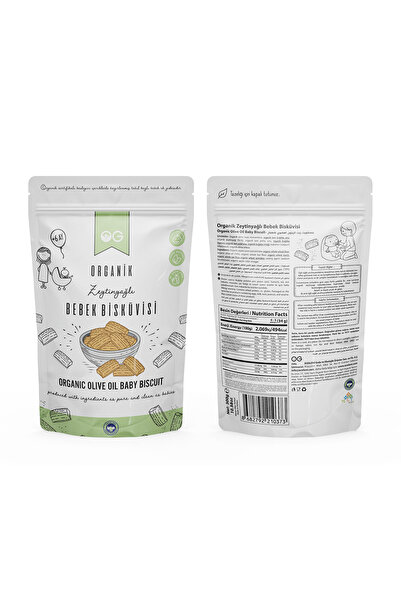 OG natural 2'li Organik Bebek Bisküvisi 2x300 gr 6 Ay