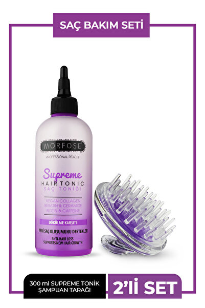 Morfose Supreme Vegan Kolajen İçeren Saç Toniği 300 ml + Şampuan Tarağı
