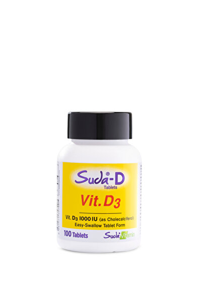 Suda Vitamin Vitamin D3 - 1000ıu, 100 Tablets
