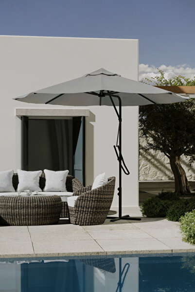 Kagu Bahçe Balkon Cafe Şemsiye 290x290 Cm Katlanır