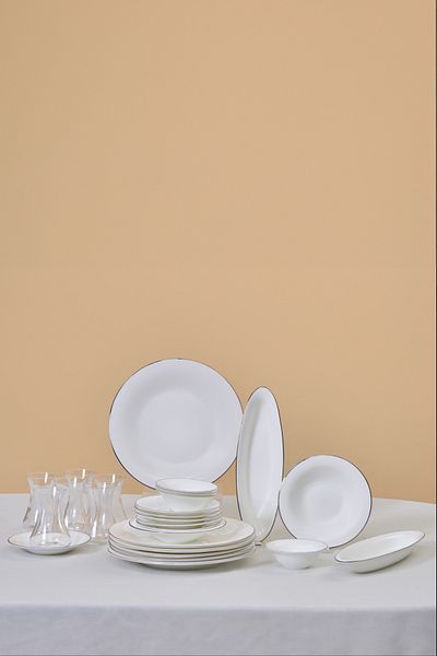 Karaca Fine Pearl Fame - 26 Pieces Platinum Breakfast Set for 6 People