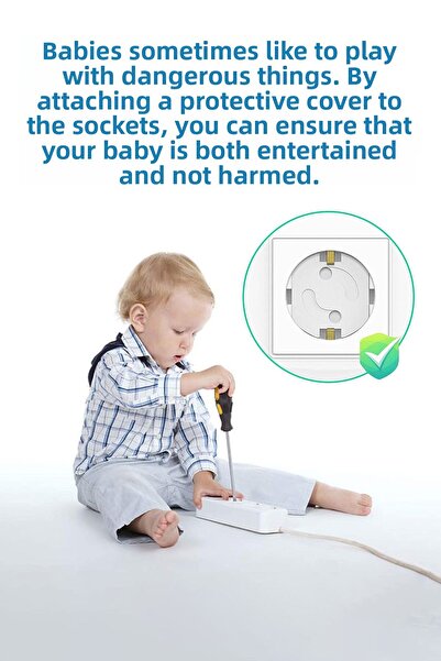 Betora Outlet Protector Cover 3 Pieces Baby and Child Electrical Protection Safety Cover Plug Cover Clip
