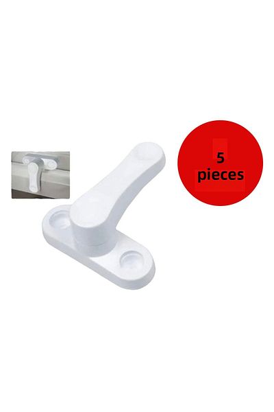 SÖZER ORMAN ÜRÜNLERİ 5 Pieces PVC Pimapen Window Glass Balcony Door Safe Security Lock Burglar Lock