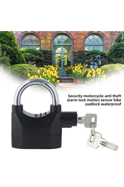 Bundeba 110 Decibel Hanging Lock with Sound Alarm
