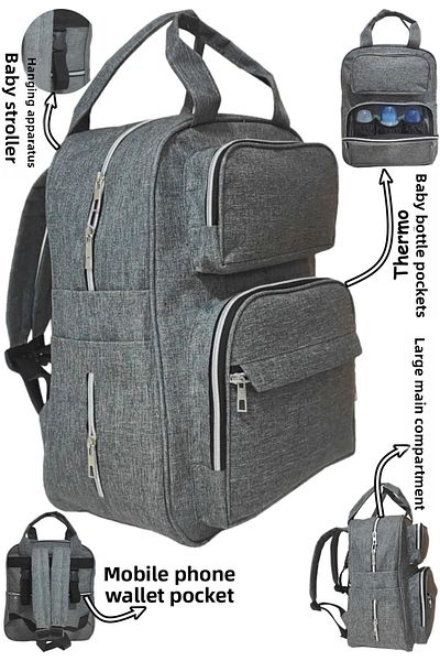 USF Mother Baby Care Backpack Reversible Baby Carrying Kangaroo Set of 2