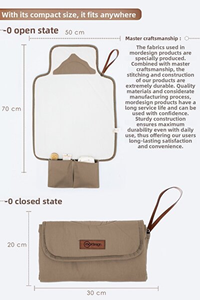 mordesign Baby Bag Changing Mat, Changing Pad, Portable Nursing Bag, Clutch Series