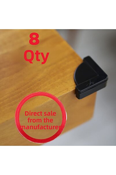 Abuy 8 قطع 3 نقاط 3M لاصق سيليكون حامي الزاوية