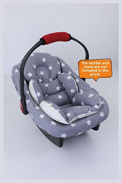 Umaybebek وسادة عربة الأطفال مع دعم قطني، قطعة واحدة - نسيج قطن 100% - منتج أصلي