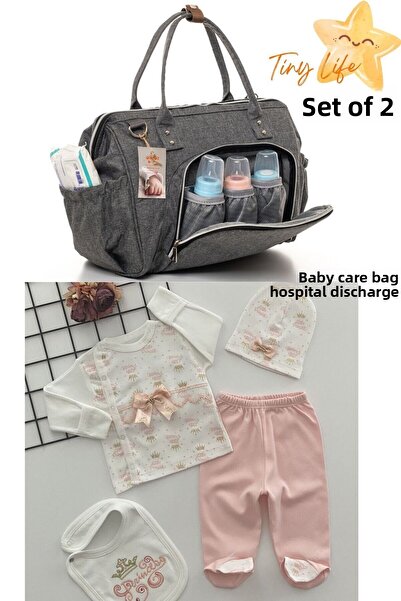 sahra bebek حقيبة أطفال TinyLife مقاومة للبقع ومقاومة للماء مع حجرة حرارية وم...