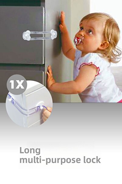 Moola Παιδική κλειδαριά πολλαπλών χρήσεων Μακρύ συρτάρι προστασίας μωρού Κλειδαριά ντουλάπας Κλειδαριά ασφαλείας μωρού