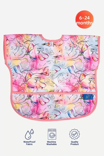 BAVETA مريلة للأنشطة والنشاط مقاومة للسوائل بدون أكمام من عمر 6 إلى 24 شهرًا