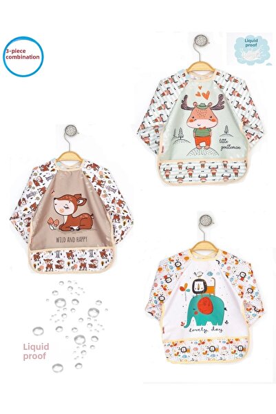 dubi baby Bebechi 3-Piece Combination Long Sleeve Wearable Liquid-Proof Activ...