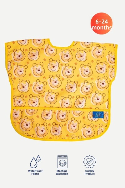 BAVETA مريلة للأنشطة والتغذية مقاومة للسوائل بدون أكمام من عمر 6 إلى 24 شهرًا