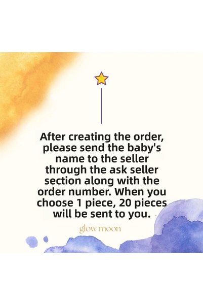glow moon Welcome Baby Magnet / Newborn Baby Magnet / Gift Baby Magnet