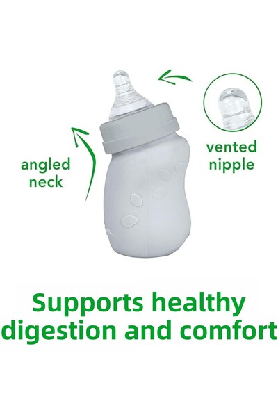 Green Sprouts Sprout Ware® Baby Bottle made from Plants and Glass-5oz-Green-0mo+