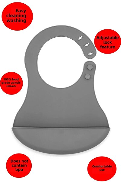 vipgross مريلة أطفال من السيليكون