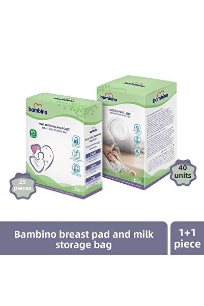 Bambino Breast Pad and Milk Bag Set
