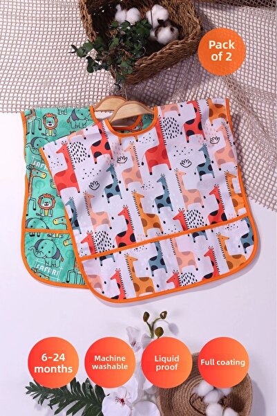 ANP MODA TASARIM مريلة سفاري مقاومة للسوائل بنسبة 100% للأطفال من عمر 6 إلى 2...