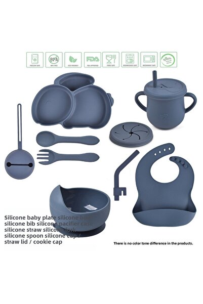 jojobebek مجموعة تغذية سيليكون طبق طعام سيليكون مفرغ من الهواء، وعاء طعام، مر...