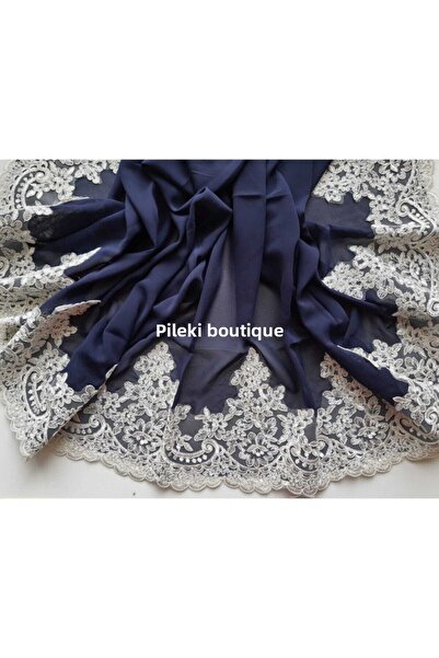 PİLEKİ BABY French Guipure Lace Mevlüt Shawl Special Day Chiffon Shawl Scarf