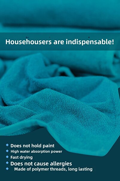 denizlicotton Πετσέτα μαλλιών από μικροΐνες που δεν κρατά βαφή για κομμωτήρια 50x90 cm Σετ 12